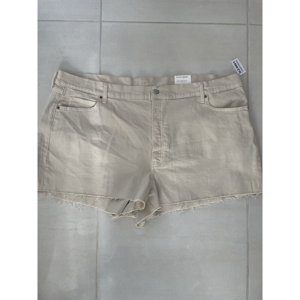 Old Navy Shorts Jean Denim Cut Off Frayed Sky Hi A-Line